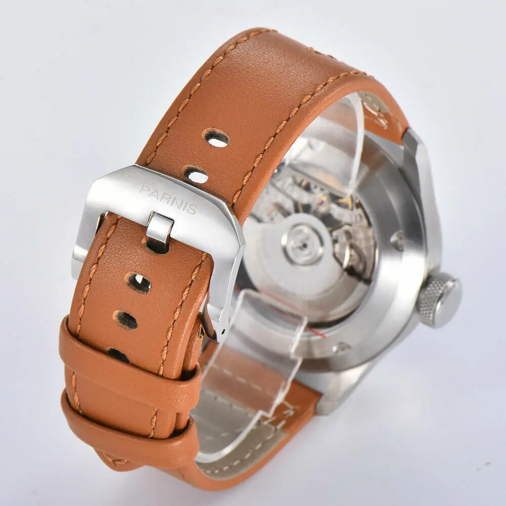 Мужские механические часы с автоматическим зарядом заряда 46 мм | Наручные