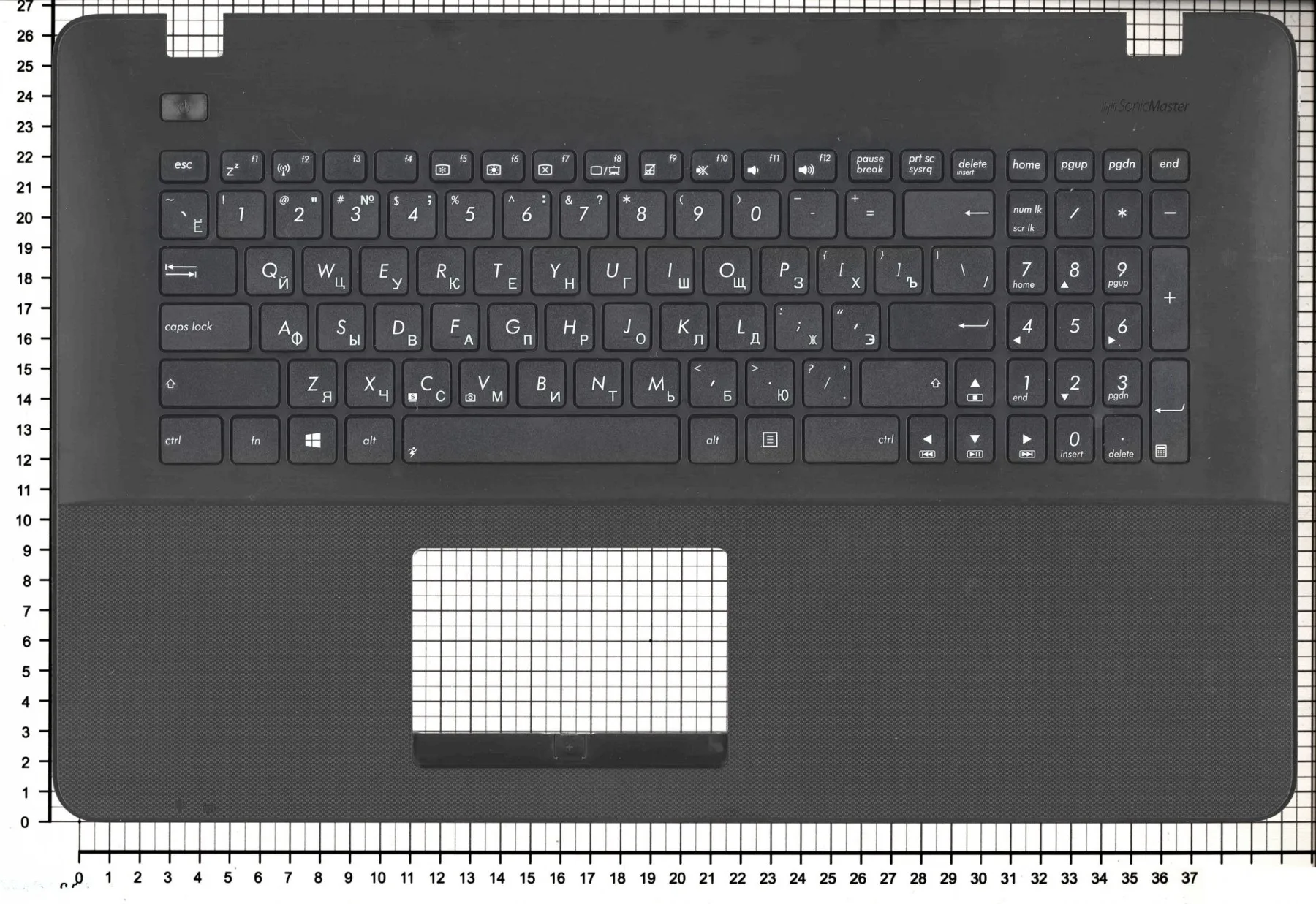 Клавиатура для Asus X751 X751MD X751LA X751LD X751LB Series p/n: 90NB0601-R31RU0 MP-11G33SU-4422W 0KNB0-610KRU0014 черна |
