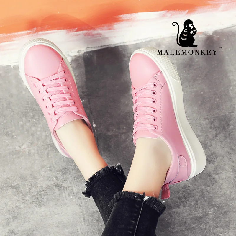 Женский Повседневный светильник MALEMONKEY розовая мягкая обувь из спилка на