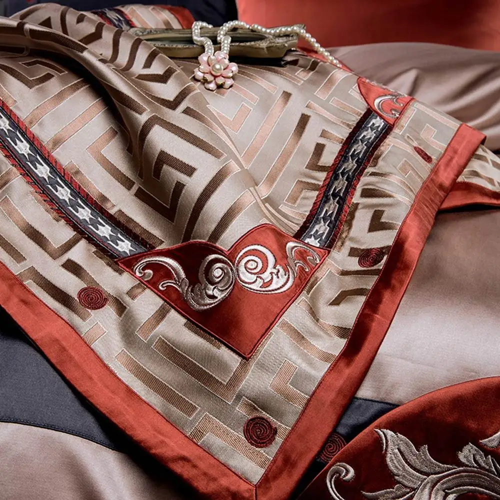 Роскошный комплект постельного белья из египетского хлопка 4 шт. набор