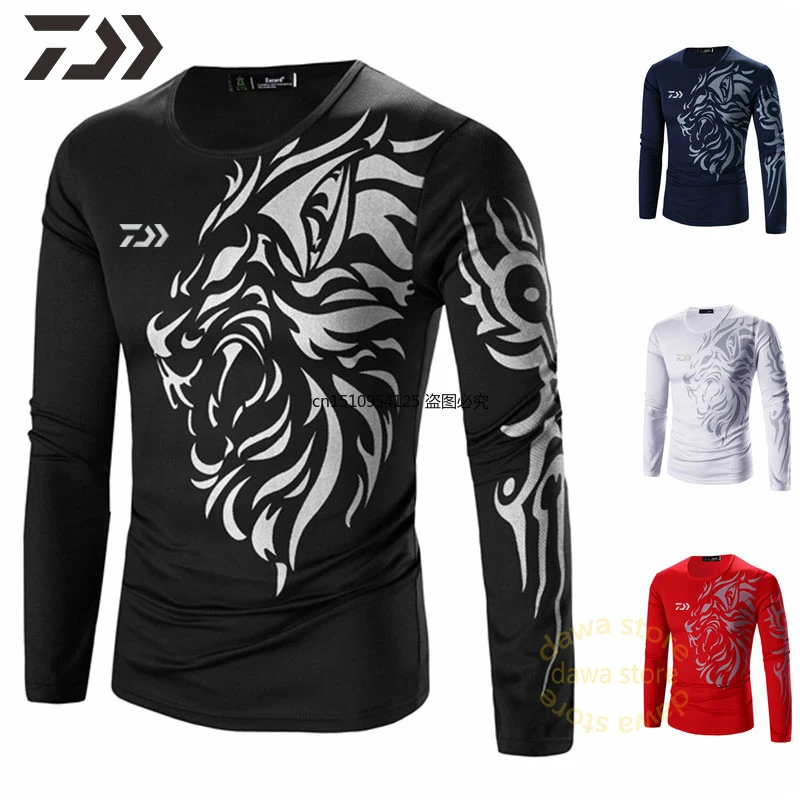 

Fishing Clothing for Men O-neck Fishing T Shirt Long Sleeve Print Summer Top Men Outdoor Casual Shirt Fishing Clothes Men