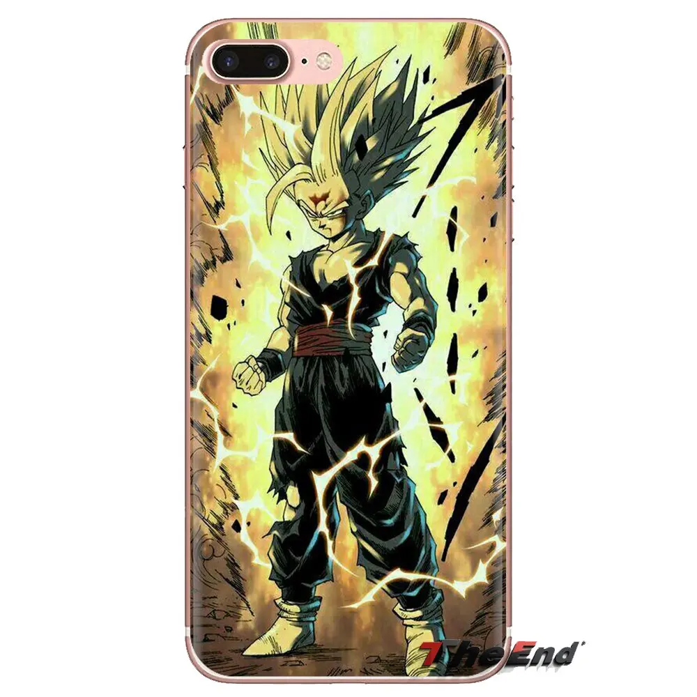 DRAGON BALL Z Saiyan Son Goku для samsung Galaxy S3 S4 S5 Mini S6 S7 Edge S8 S9 S10 Plus Note 3 4 5 8 9 прозрачный чехол из
