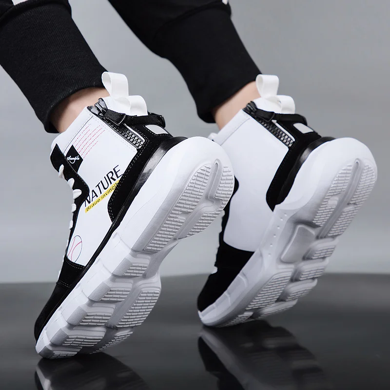 

New Style High-top Brand Fashion Men Shoes Casual Breathable Sneakers Zapatos Hombre Autumn Krasovki Male Sport Shoes Chaussures