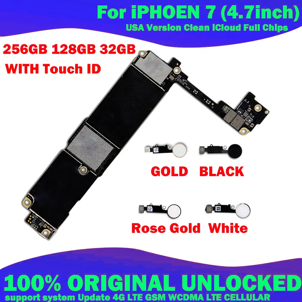 Материнская плата Clean iCloud разблокированная логическая iOS система Lte 4G Wcdma Gsm