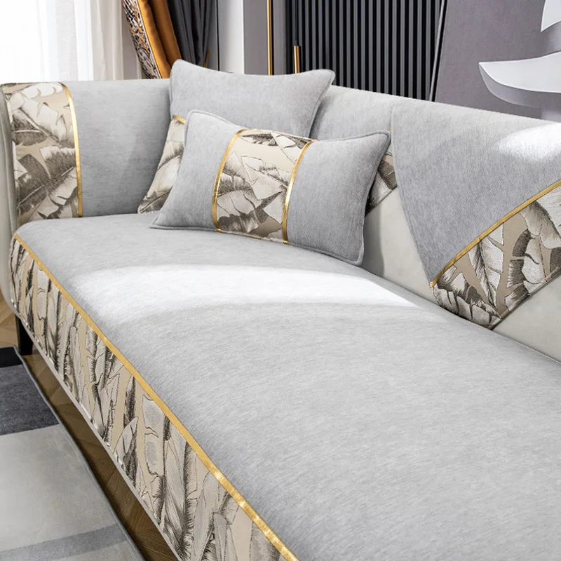 

1/2/3/4-seater Sofa Cover Universal Slipcovers Chenille Couch Cover Cushion Modern Sofa Pad Towel Couches Covers for Living Room