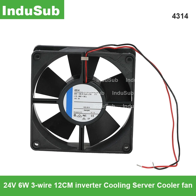 

Original 4314 24V 6W 3-wire 12CM inverter Cooling Server Cooler fan