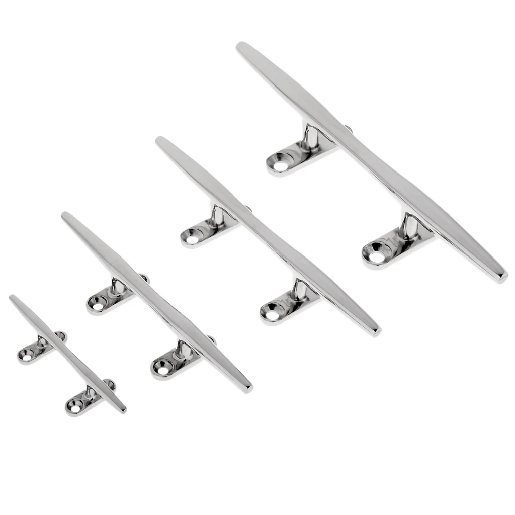 

4 отверстия Гладкий Slimline бар Cleat для морской лодки яхты De нержавеющая сталь 316