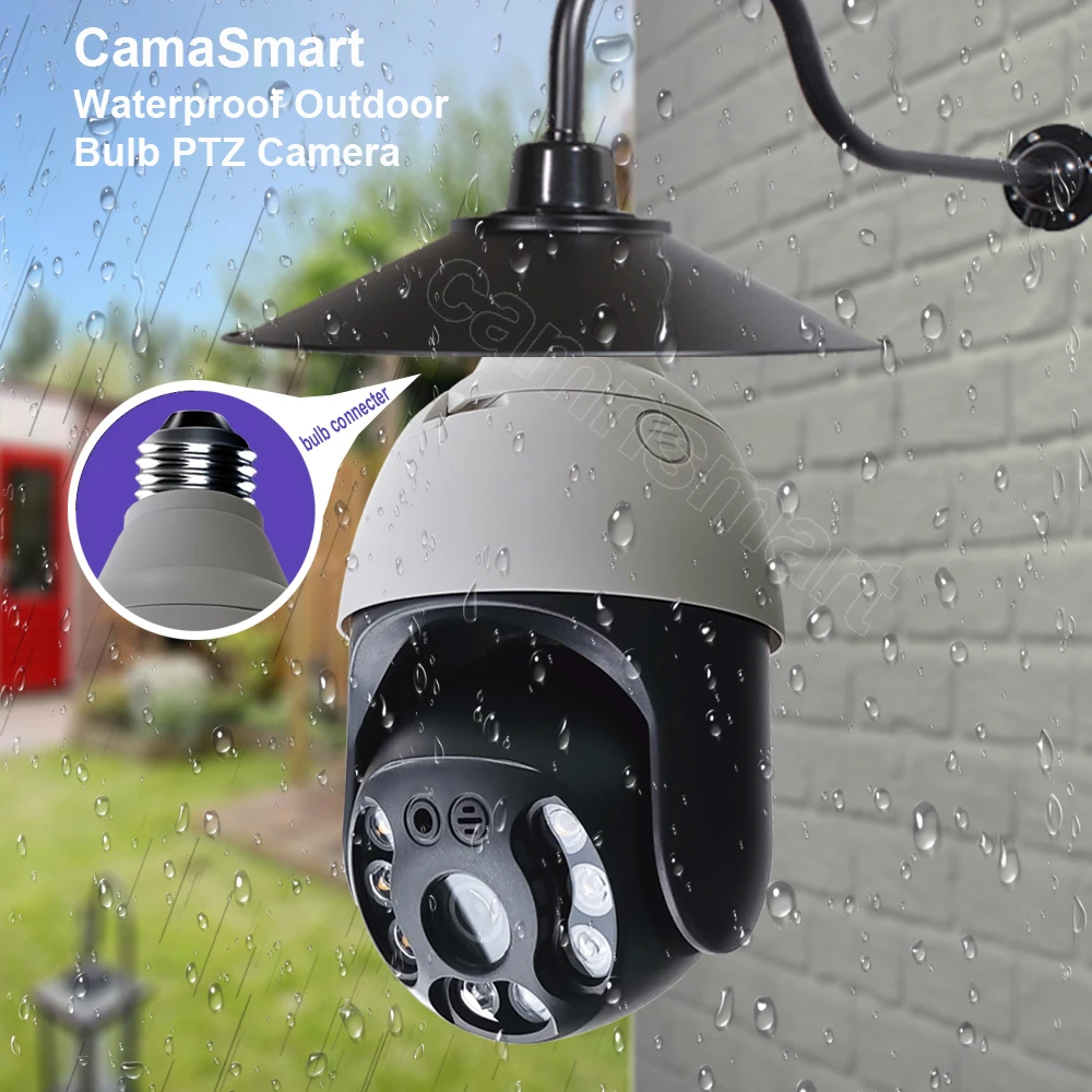 E27 3MP Light Bulb Camera Wifi Outdoor Wireless PTZ Video Surveillance Onvif CCTV IR Night Vision Best Festival Gift for Family |