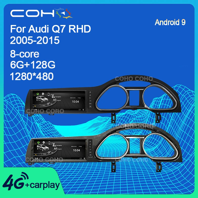 

For Audi Q7 Rhd Android 9.0 Octa Core 6+128G Gps Navigation car Dvd Player Multimidia radio