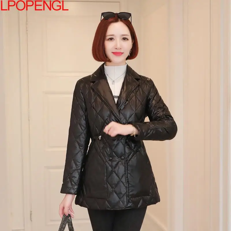 

Новинка 2021, зимняя куртка, парки, Женская хлопковая куртка, однотонная парка, теплая Женская хлопковая стеганая куртка, Повседневная притал...