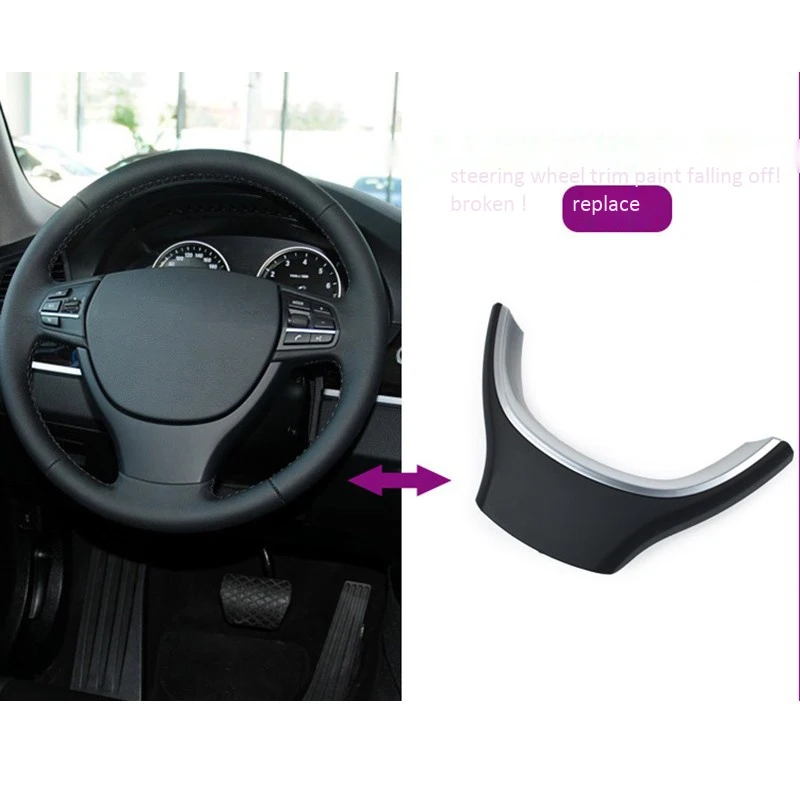 Декоративная накладка на рулевое колесо для BMW 5 серии 7 F10 F11 F18 F07 F01 F02 520 523 525 730