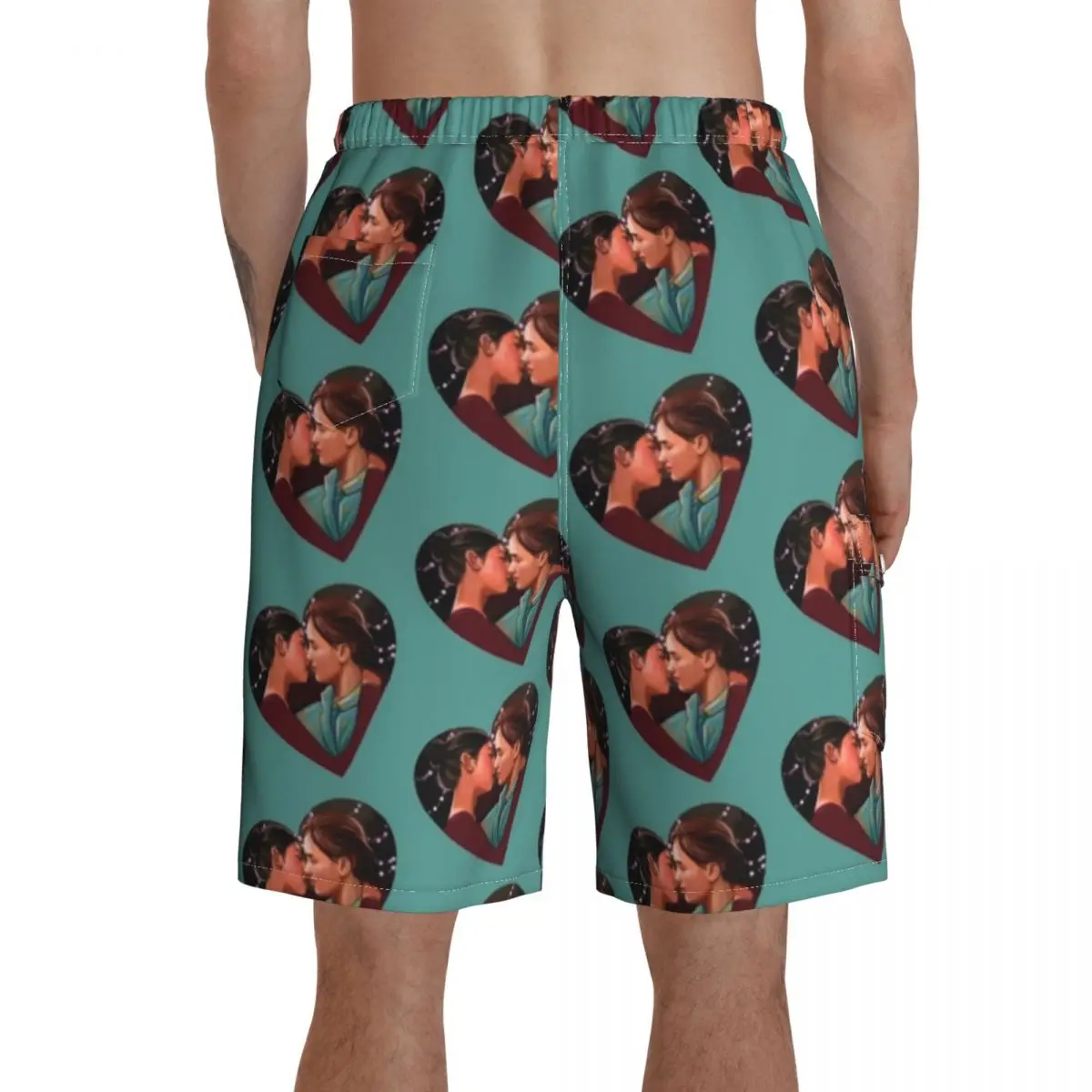 

Joel The Last Of Us Board Shorts Men Beach Swimming Trunks Polyester Pattern Swim Trunks