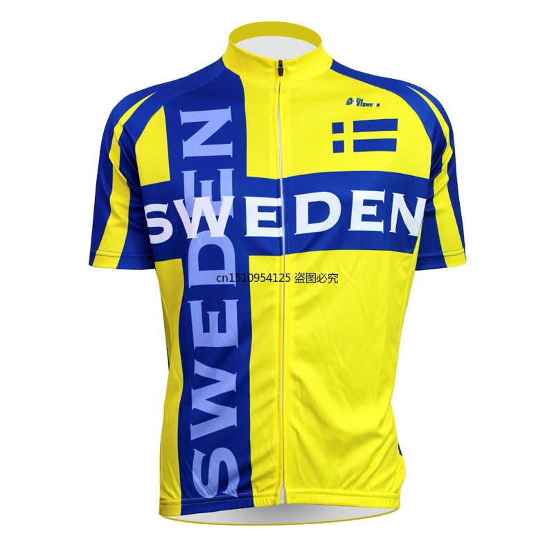 

2021 Cycling Jersey Short Sleeve Sweden sport Cycling clothing hombre Mens Cycling Jersey Cycling Clothing Bike Shirt Summer mai