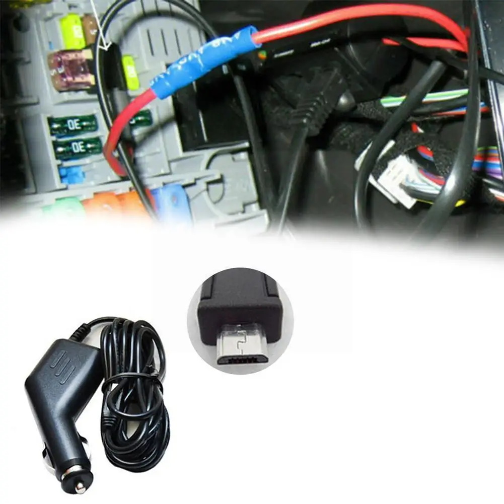 

3m 5V 0.5A Car Mini USB Video Recorder Curved Car Charger Port For Auto DVR Camera GPS Video Recorder I1E9