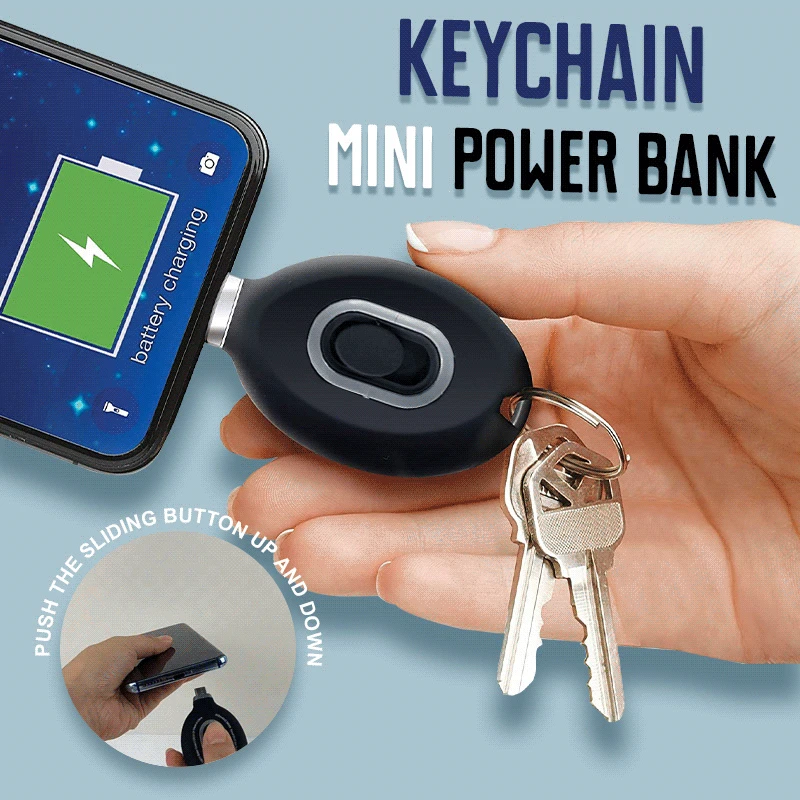 

Dropshipping Multifunction Keychain Mini Power Bank Portable emergency powerbank