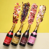 4pcs wedding confetti poppers cannons party prop teenies streamers champagne couple handheld graduation valentine day confetti
