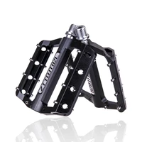mountain bike pedals aluminum alloy cnc pedals chrome molybdenum steel shaft bearing pedals wide foot pedals