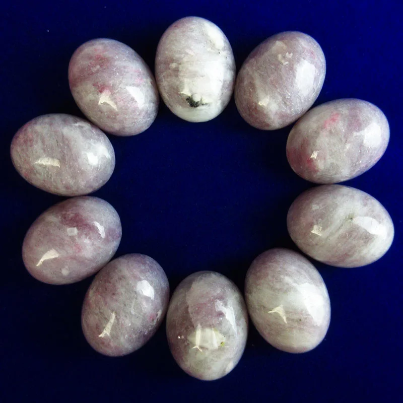 5 шт. сиреневая яшма овальные разные размеры плоские кабошоны кольцо с кабиной