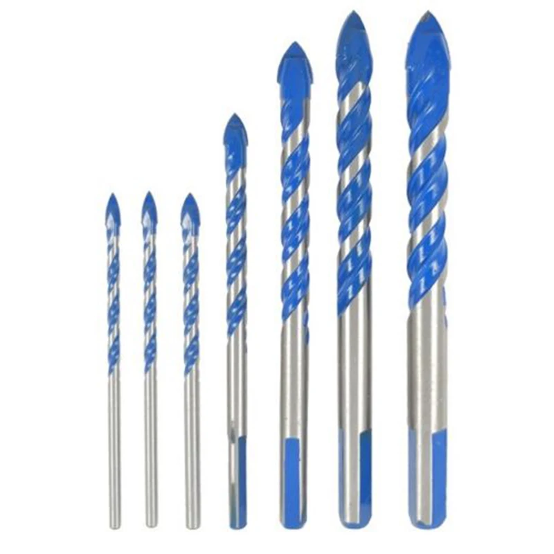 

3-12 Mm YG6X Blue Glass Drill Bit Drilling Holes For Glass Ceramic Tile Plastic Wood Power Tools Accessories