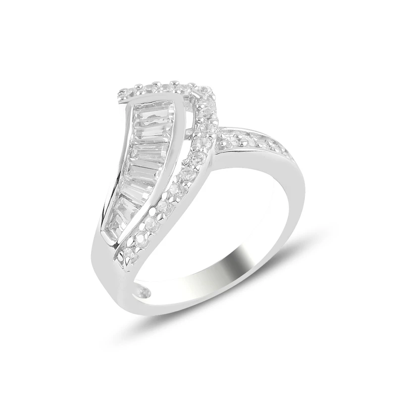 

Silverlina Silver Zircon Stone Ring