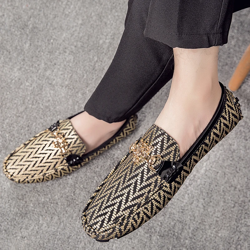 Размера плюс для мужчин Лоферы светильник водонепроницаемые мокасины Кожаная