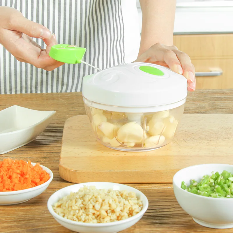 Multifunction High Speedy Chopper Design Garlic Cutter Vegetable Fruit Twist Shredder Manual Meat Grinder | Дом и сад