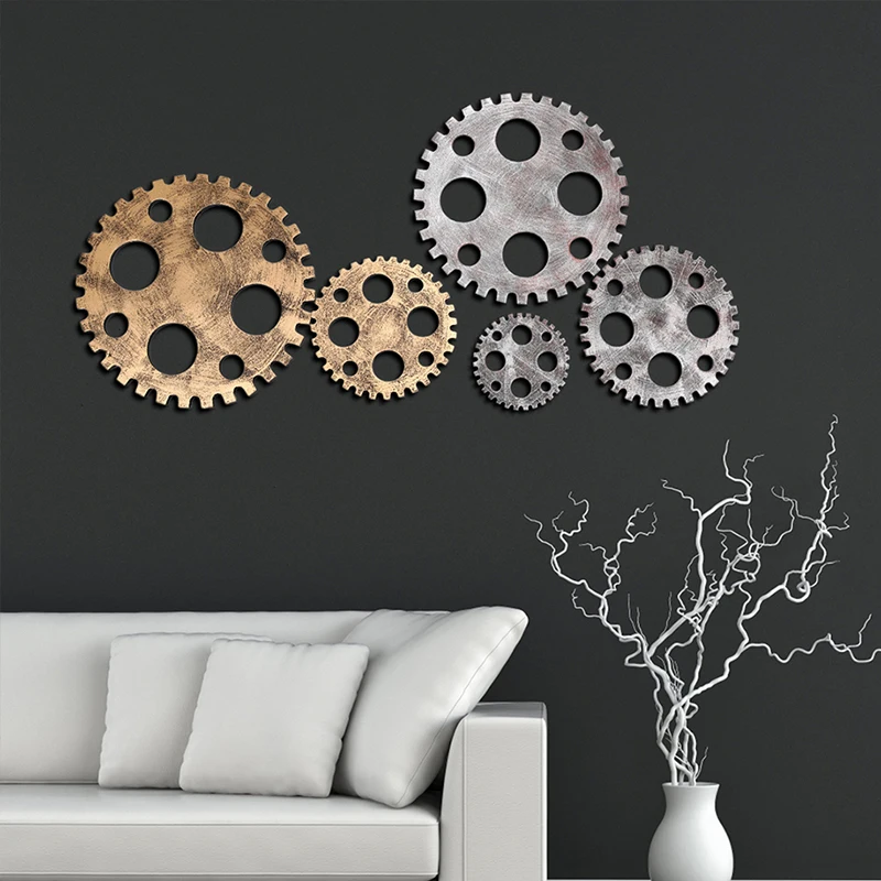 Шестеренка для гостиной спальни стола сделай сам Настенный декор бара и магазина