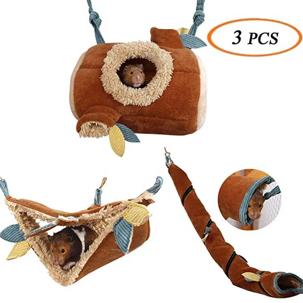 Висячая флисовая кровать качели мешок хомяк гамак клетка аксессуары для