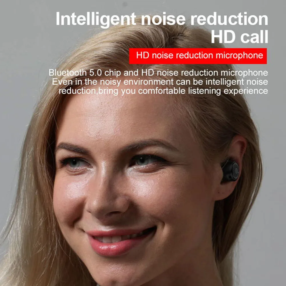 OVEVO спортивные водонепроницаемые TWS Bluetooth 5,0 наушники-вкладыши шумоподавление музыкальный наушник с зарядным устройством удобно носить