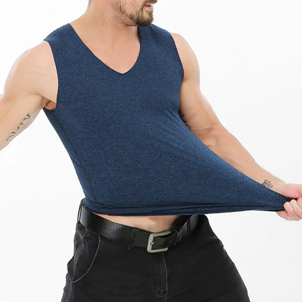 

Terrific V Neck All Match Base Shirt Men Undershirt Great Stitching Skin-friendly