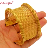 adixyn dubai gold color banglesbracelets for women men jewelry african india arab christman gifts n10167
