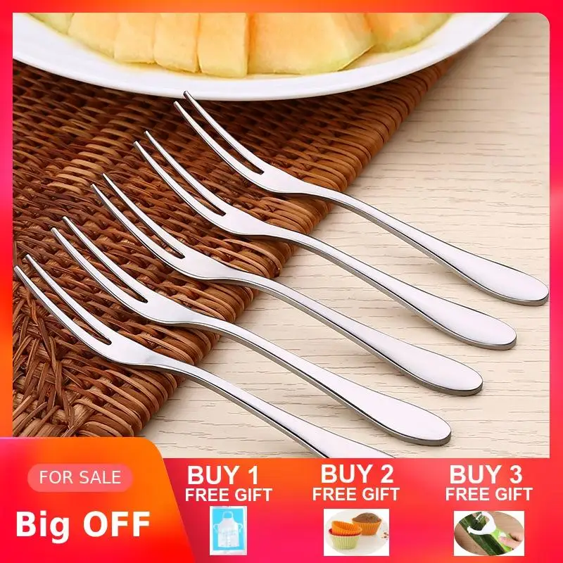 3 шт./лот вилка для фруктов из нержавеющей стали кухонные приборы столовые