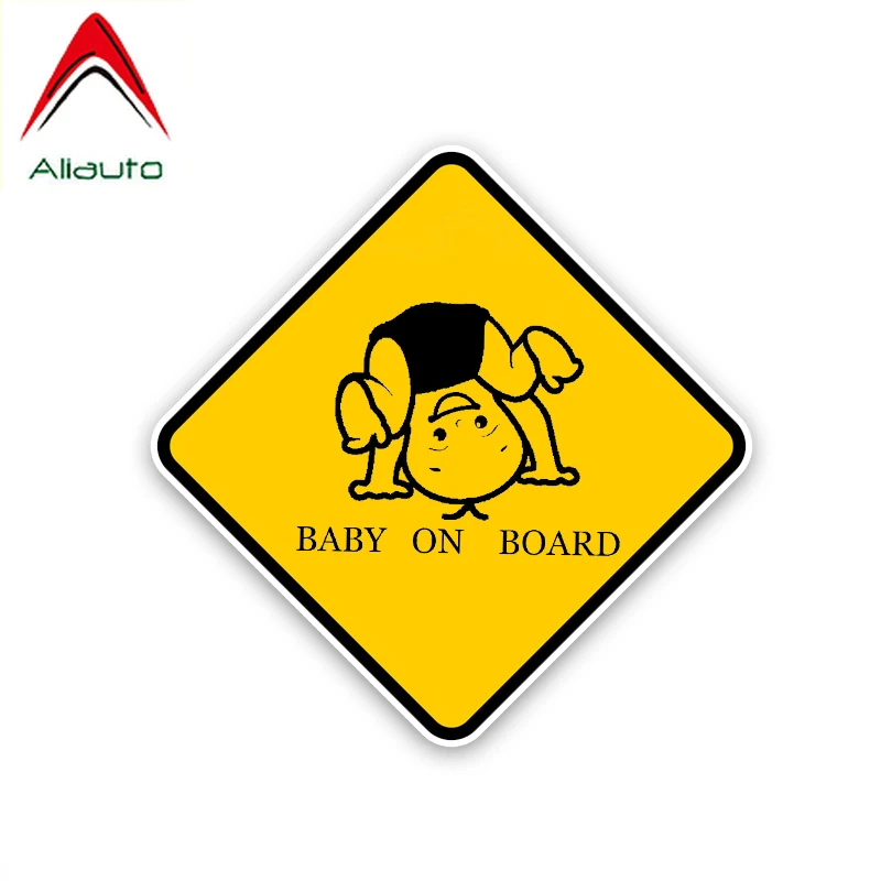 Предупреждающая Автомобильная наклейка Aliauto детская Водонепроницаемая на доску