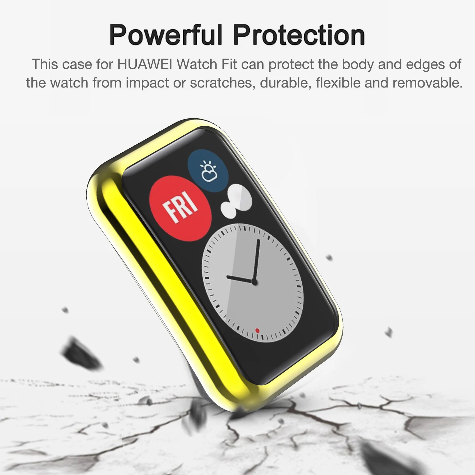 protectorcover for huawei watch fit plated cover tpu bumper all around screen protector watch glasscase huawei watch fit case free global shipping