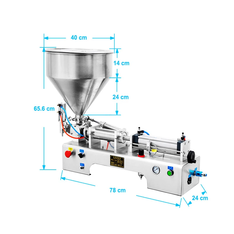 1000 5000 м пневматическая машина для горячего наполнения кремовая пищевая паста