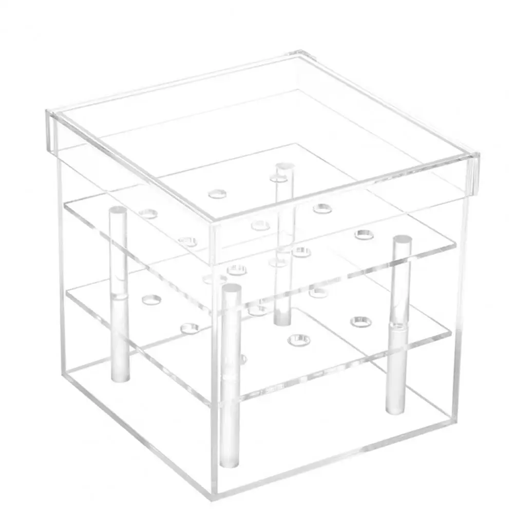 Transparent Large Capacity 2 Tiers Removable Rose Water Holder for Birthday Gift | Дом и сад