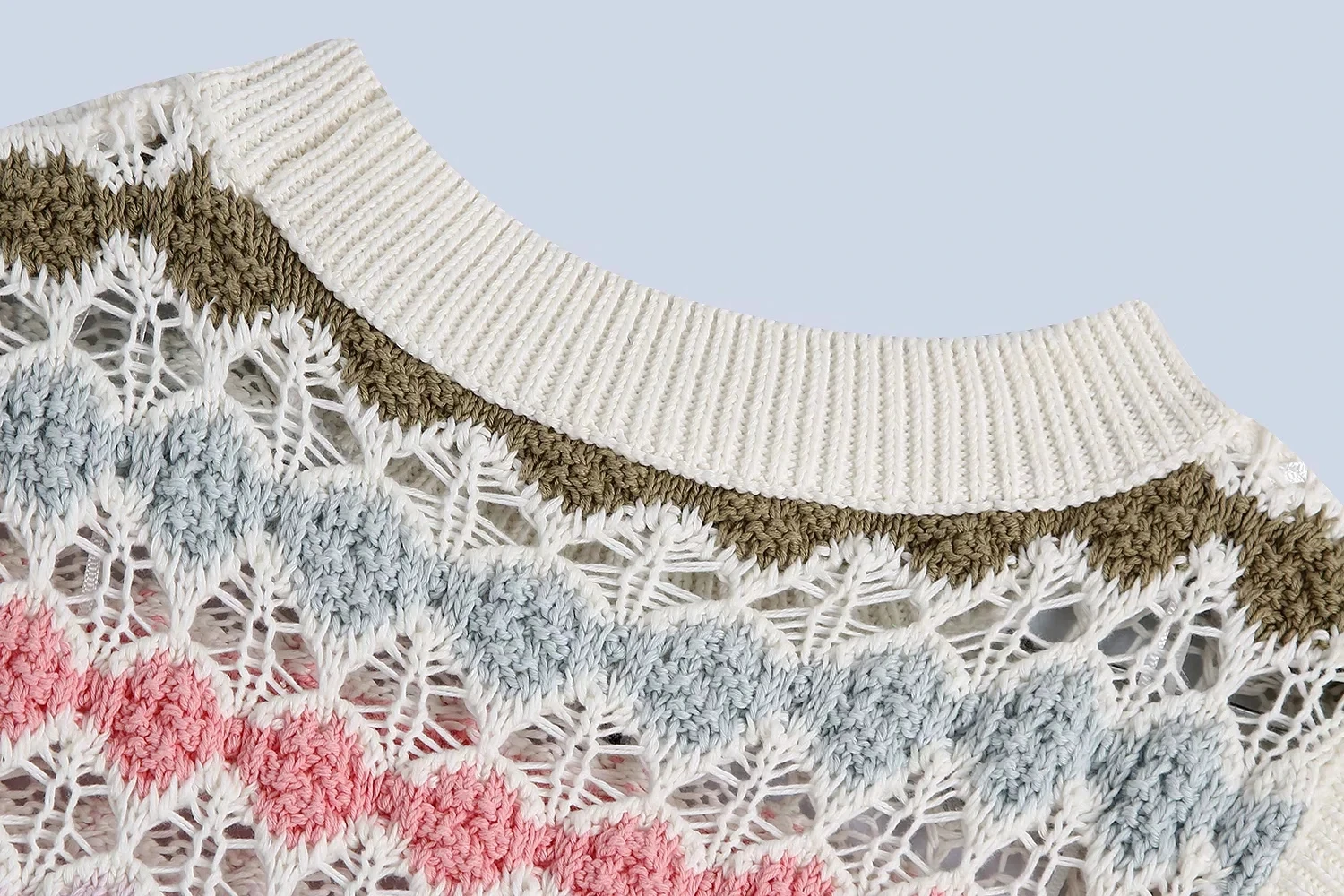 

Knitted Vest Women Hit Colors Hollow Out O Neck Sleeveless Sweater Vests 2021 Summer Fashion Sweet Woman Knitted Tank Top