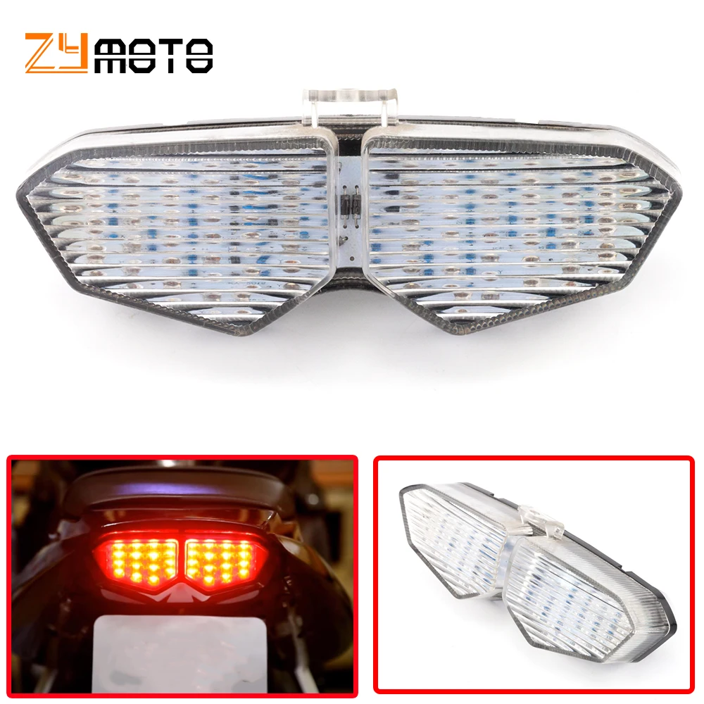 

LED Tail Brake Light For Yamaha YZF R6 03-05 R6S 06-08 XTZ 1200 12-14 YZFR6 Rear Tail Light Integrated Taillight Blinker Lamp