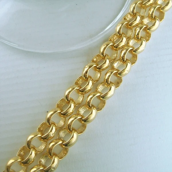 Позолоченная вакуумная цепочка для женщин и девочек с сердечком ожерелье 188 |