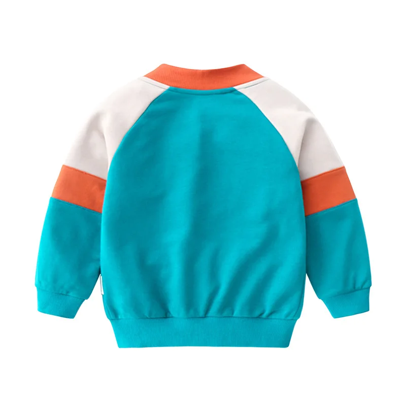 

BBD Children Jacket 2020 New Spring Autumn Cotton Cartoon Terry Crew Neck Coat Infants 2-7 Year Tops Kids Clothes