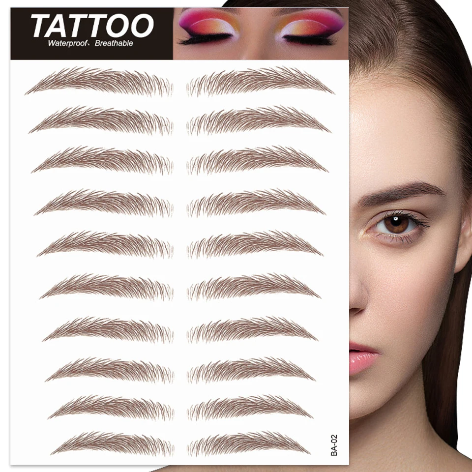 Eyebrows Long Lasting Waterproof Tattoo Sticker For Eyebrow Cosmetics Makeup Tool