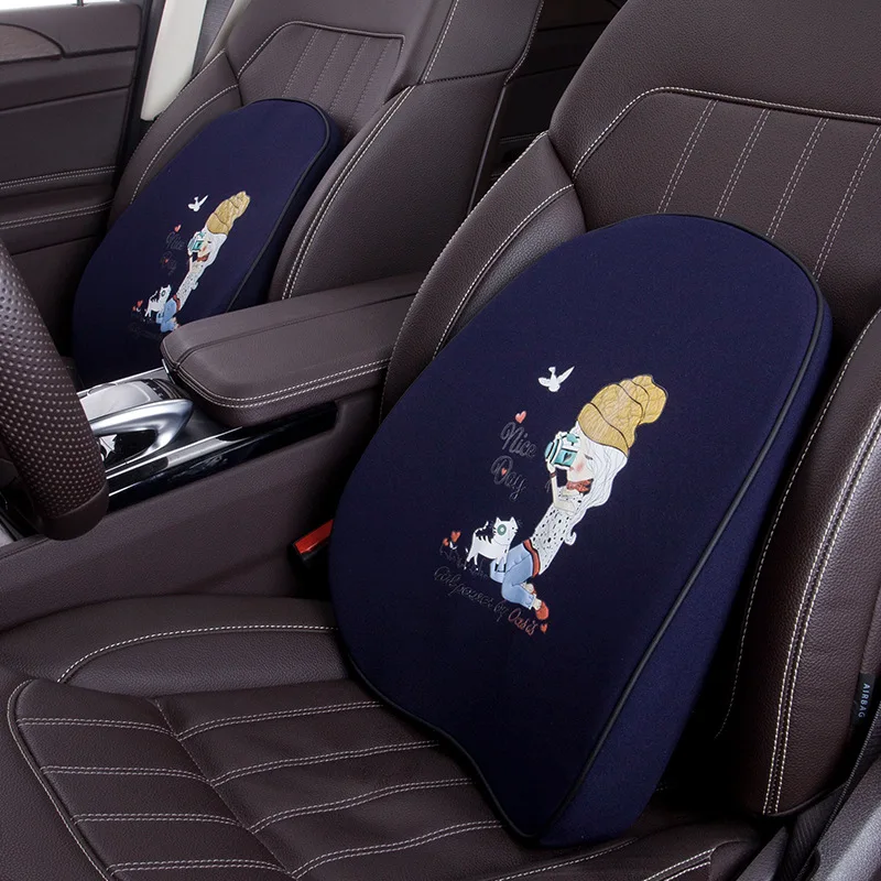 

Automotive Waist Cushion Lumbar Back Lumbar Support Pillow Seat Car Supplies Memory Foam Lumbar Pillow Waist