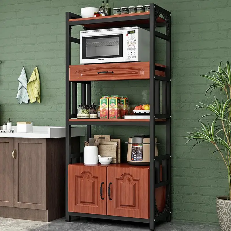 Кухонная полка напольная Многоуровневая для хранения Бытовая