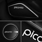 10 шт. автомобиль аудио украсить 3D алюминиевая эмблема Стикеры для KIA Picanto 2017 2018 2019 автомобильные аксессуары