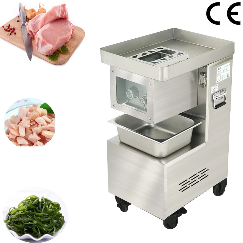 

Restaurant Powerful Commercial Fresh Meat Slicer Cutter Machine Electric Beef Mutton Pork Meat Slicing Shredded