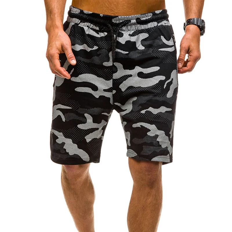 

Men Camouflage Elastic Waist Shorts Breathable for Summer Beach Sports Running MAEA99