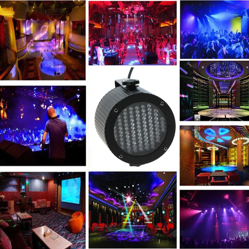 Полноцветные светодиодные диско огни Светодиодный луч стробоскоп RGB лазерный