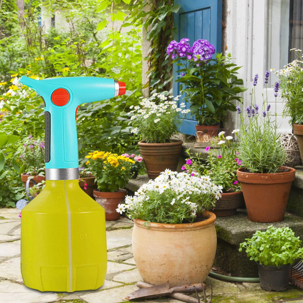 

1000ml Electric Sprayer Portable Rechargeable Flower Plant Watering Can Pot Gardening Plant Watering Can Spray Bottle