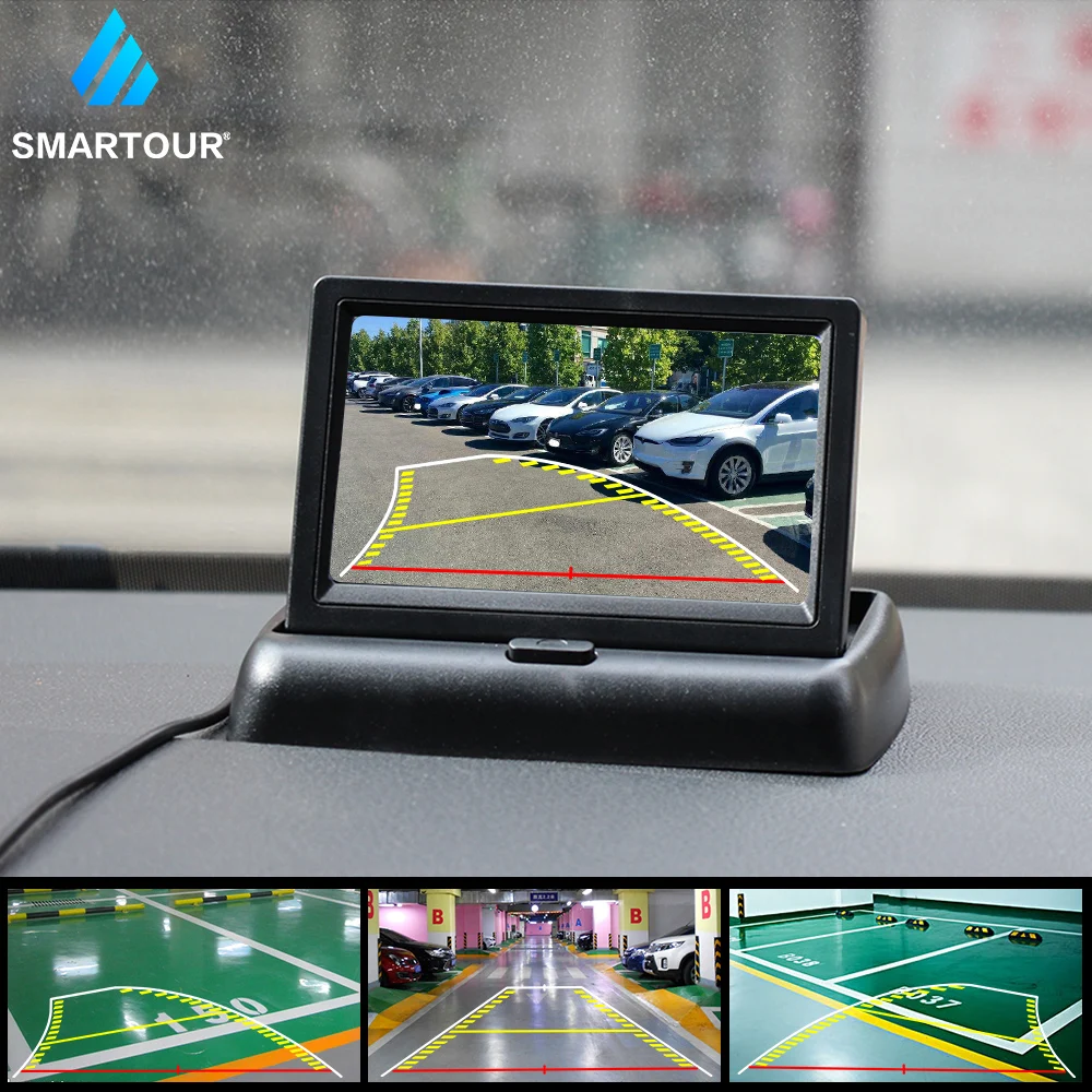 

Smartour 170 Angle Fisheye Lens Dynamic Trajectory Parking Line Car Rear View Reverse Backup Camera For Vehicle Parking Monitor