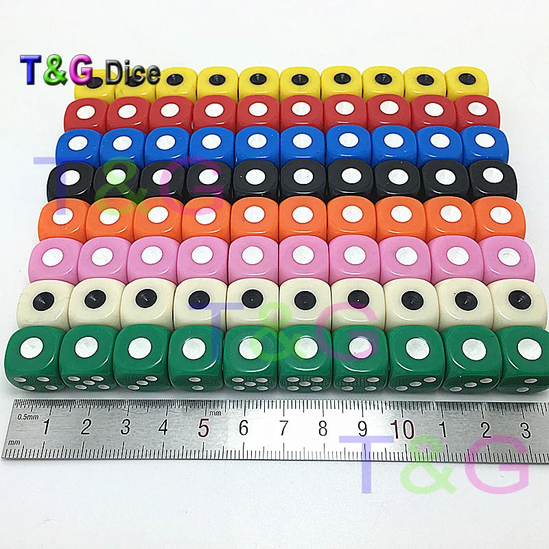 Новые 14 мм 10 шт./партия пластиковые d6 кости азартные игры маленькие игральные для